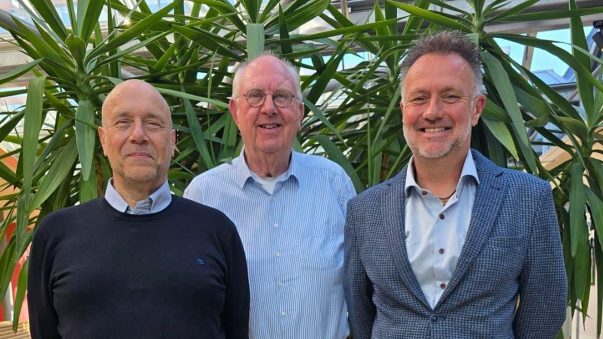 Peter Hazes, CDA (l), Siefko Julius, D66 (m), Jaap Hollebeek, GroenLinks/PvdA (r)